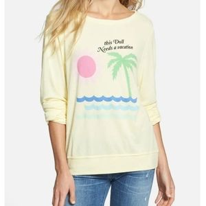 Wildfox This Doll Needs A Vacation Longsleeve Tee Size XS